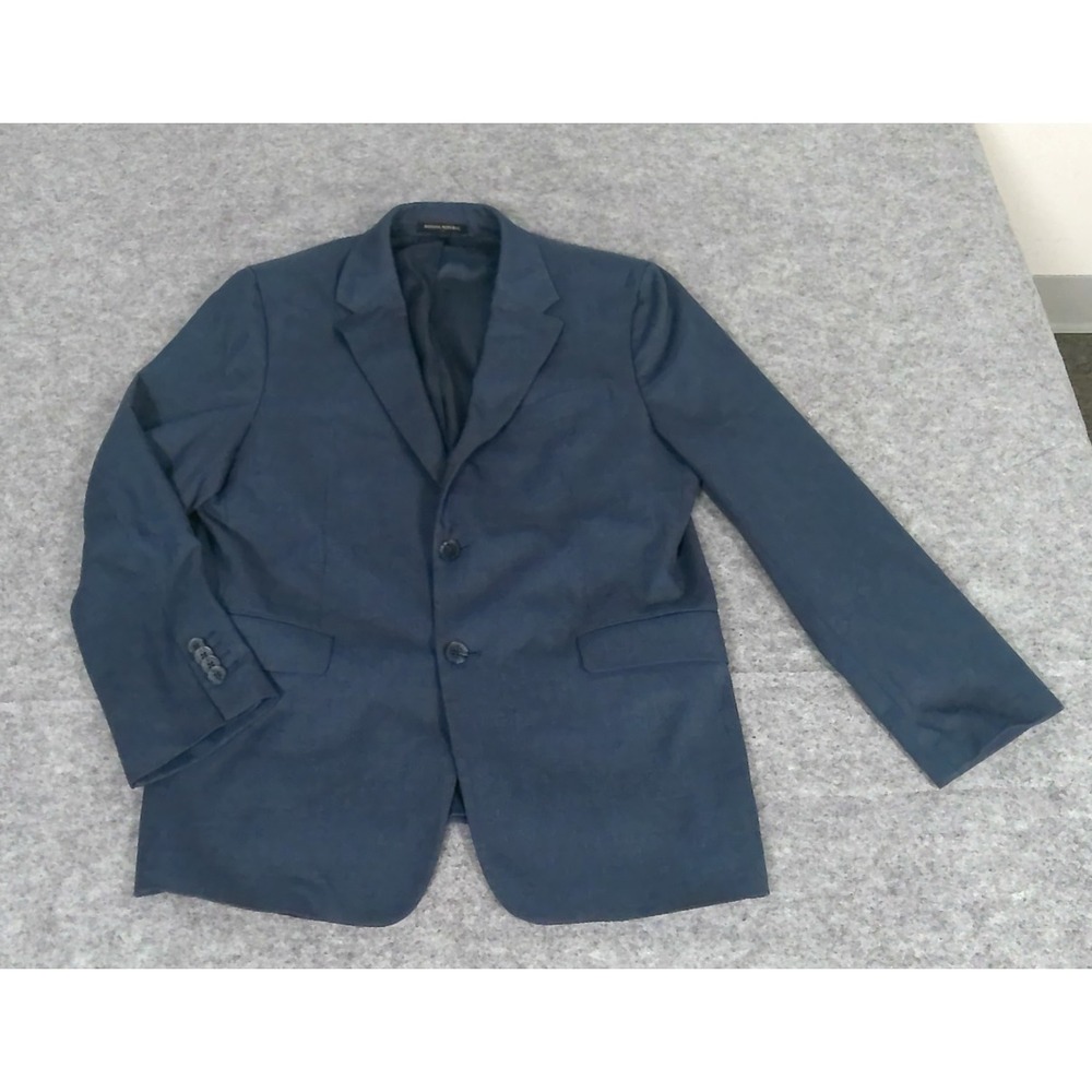 Banana Republic Mens 42S Blue Wool Blend Blazer Sport Coat 2 Button Notch Lapel